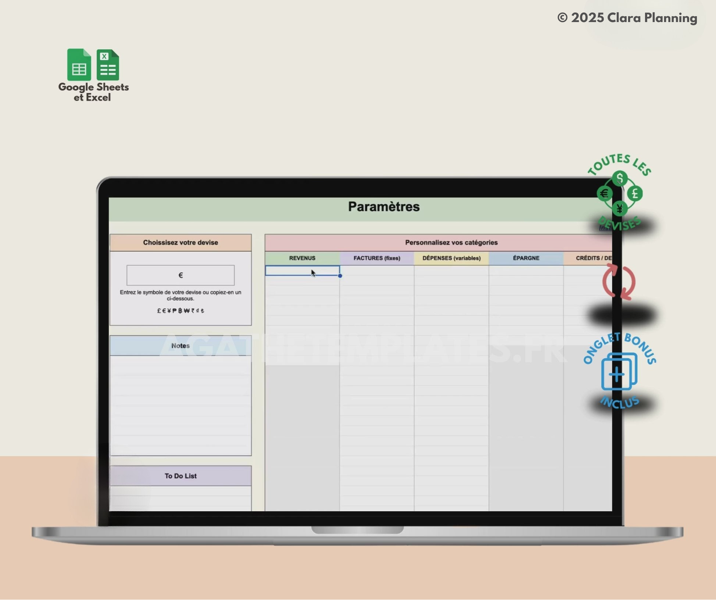 Budget Planner – Version Complète (Téléchargement Instantané)