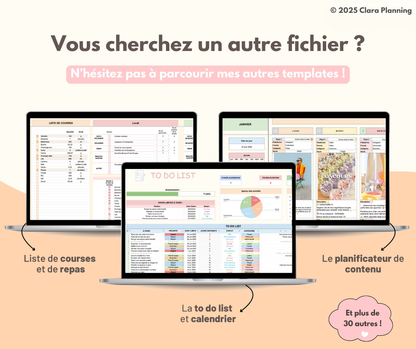 Budget Planner – Version Complète (Téléchargement Instantané)