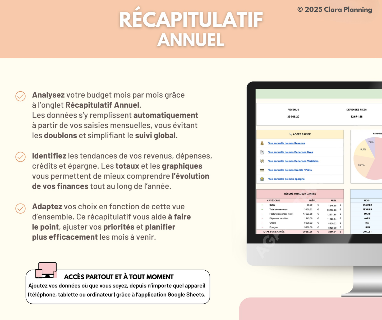 Budget Planner – Version Complète (Téléchargement Instantané)