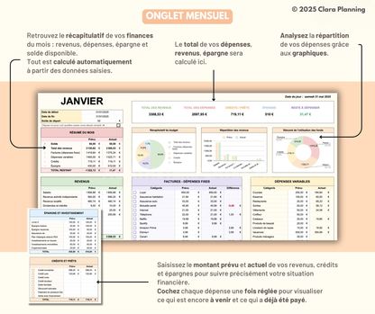 Budget Planner – Version Complète (Téléchargement Instantané)