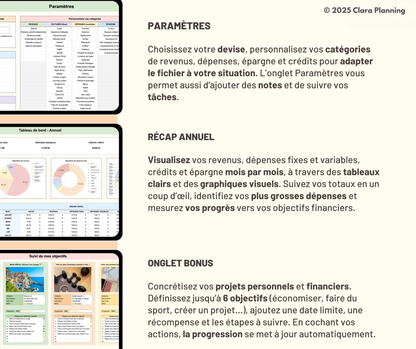 Budget Planner – Version Complète (Téléchargement Instantané)