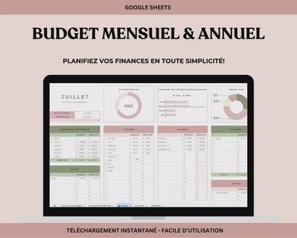 Budget Planner – Version Complète (Téléchargement Instantané)